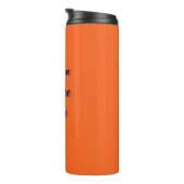 Reis mok oranje thermische tumbler (Geroteerd rechts)