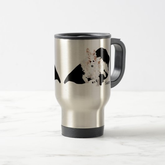 Reis/Mok voor reizigers: dorst Reisbeker (Voorkant rechts)