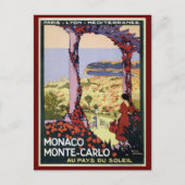  reis Monaco Monte Carlo adverteren Briefkaart (Voorkant)