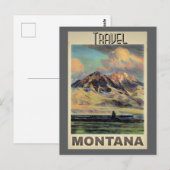 Reis Montana poster, Briefkaart (Voorkant / Achterkant)