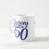 Reis naar 50 koffie-Mok Koffiemok (Voorkant links)