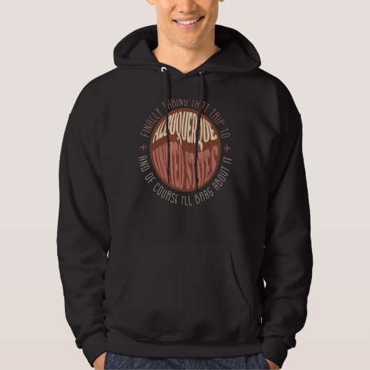 Reis naar Albuquerque Boho  Reminder Hoodie (Voorkant)
