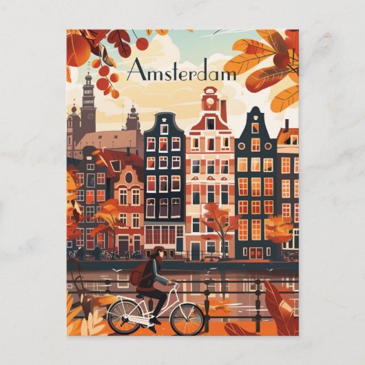 Reis naar Amsterdam Briefkaart (Voorkant)