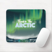 Reis naar Arctic Travel Poster Art Muismat (Met muis)