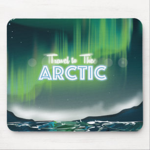 Reis naar Arctic Travel Poster Art Muismat