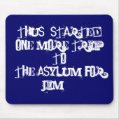 Reis naar asiel in Asiela Mousepad Muismat (Voorkant)