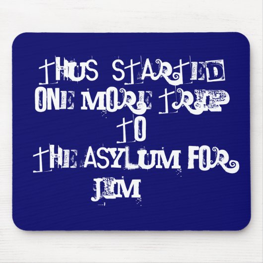 Reis naar asiel in Asiela Mousepad Muismat (Voorkant)