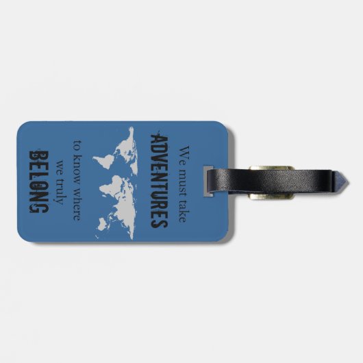 Reis naar Belong Bagagelabel (Achterkant horizontaal)