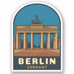 Reis naar Berlijn Duitsland Brandenburgpoort Sticker
