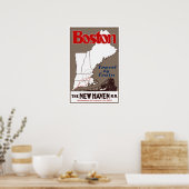  reis naar Boston New England Poster (Keuken)