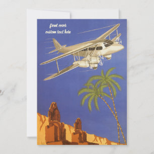 Reis naar Caïro, Egypte, tweedekker vliegtuig Kaart