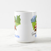 Reis naar Cambodja Kaart met Monnik Koffiemok (Center)