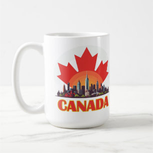 Reis naar Canada Aandenken Voor Bestemming Koffiemok