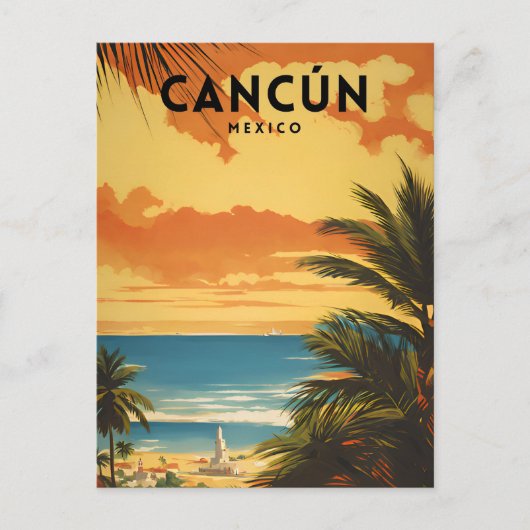 Reis naar Cancun Briefkaart (Voorkant)