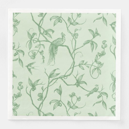 Reis naar Chateau Peacock Green Servet (Voorkant)