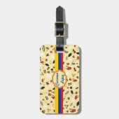 Reis naar Colombia - beroemde artikelen Bagagelabel (Voorkant verticaal)