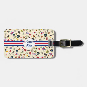 Reis naar Costa Rico om te verkennen Bagagelabel