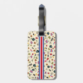 Reis naar Costa Rico om te verkennen Bagagelabel (Achterkant verticaal)