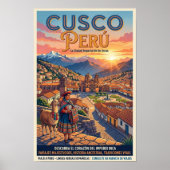 Reis naar Cusco, Peru in de jaren 60 Poster (Voorkant)