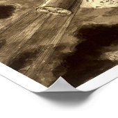 Reis naar de afbeelding van de maan van 1902 poster (Hoek)