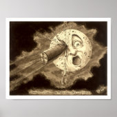 Reis naar de afbeelding van de maan van 1902 poster (Voorkant)