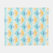 Reis naar de Beach Sailor Boat Fleece Deken (Voorkant (Horizontaal))