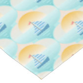 Reis naar de Beach Sailor Boat Tafelkleed (Gekanteld)