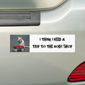 reis naar de carrosserie bumpersticker (Op auto)