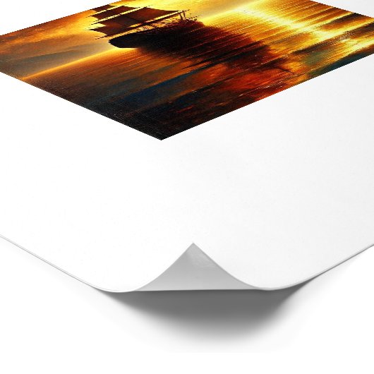 Reis naar de Gouden Horizon Poster (Hoek)