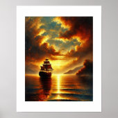 Reis naar de Gouden Horizon Poster (Voorkant)