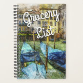 Reis naar de Grocery Store Venice Gondolas Planner (Voorkant)