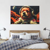 REIS NAAR DE HONDSTER 10 CANVAS AFDRUK (Insitu (Slaapkamer))