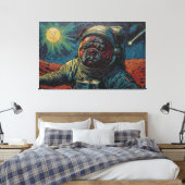 REIS NAAR DE HONDSTER 2 CANVAS AFDRUK (Insitu (Slaapkamer))