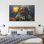 REIS NAAR DE HONDSTER 3 CANVAS AFDRUK (Insitu (Slaapkamer))
