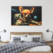 REIS NAAR DE HONDSTER 6 CANVAS AFDRUK (Insitu (Slaapkamer))