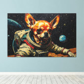 REIS NAAR DE HONDSTER 6 CANVAS AFDRUK (Insitu (Houten vloer))