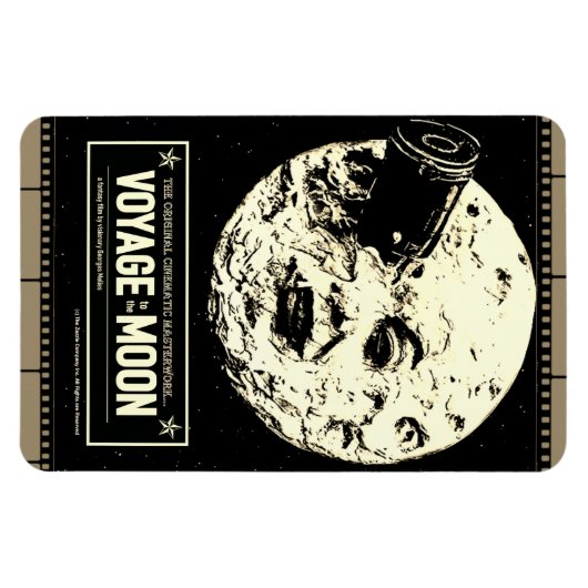 *REIS naar de MAAN* Flexibele magneet (Horizontaal)