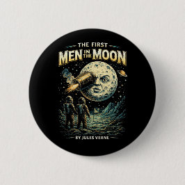 Reis naar de Maan Ronde Button 5,7 Cm