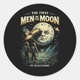 Reis naar de Maan Ronde Sticker