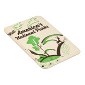 Reis naar de nationale parken van Amerika vintage Magneet (Rechterzijde)