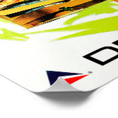 Reis naar de New YORK CITY  Air Lines Holiday Poster (Hoek)