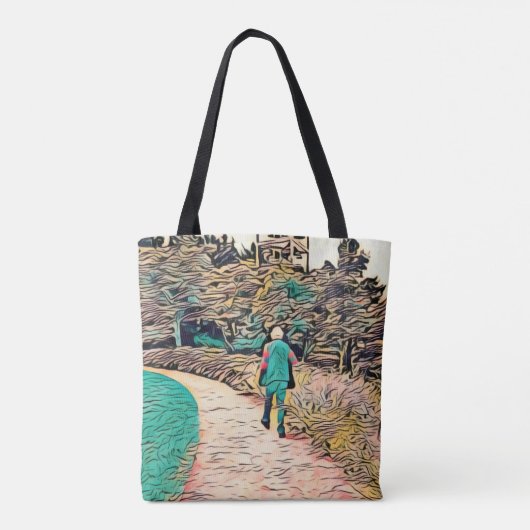 Reis naar de onbekende Canvas tas (Achterkant)