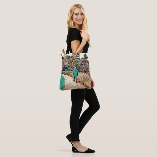 Reis naar de onbekende Canvas tas (Op model)