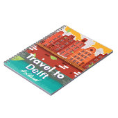 Reis naar de reisposter Delft Holland Notitieboek (Linkerzijde)