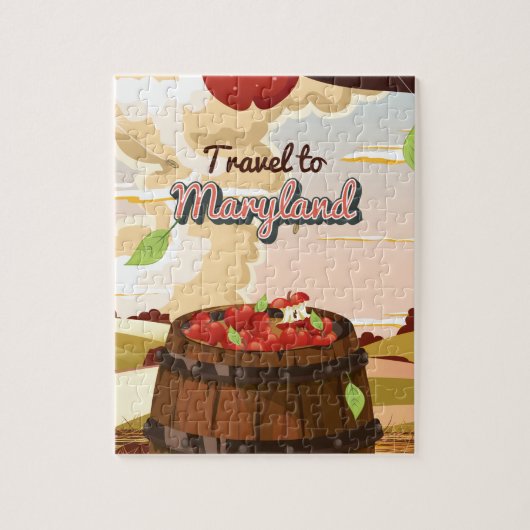 Reis naar de reisposter Maryland Legpuzzel (Verticaal)