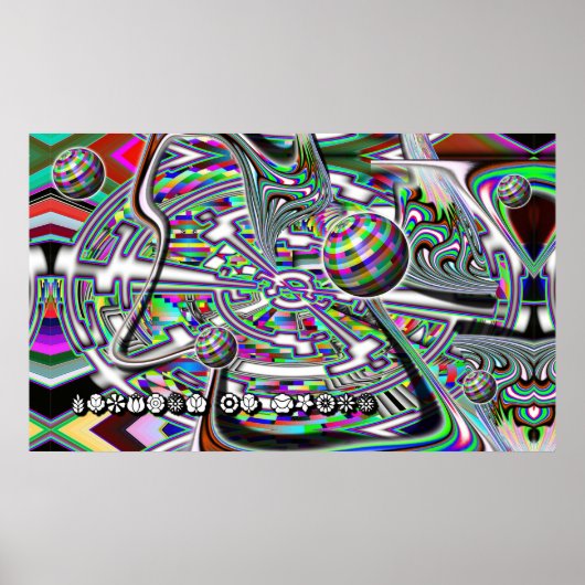 Reis naar de ruimte (buitenaards ruimteschip) poster (Voorkant)