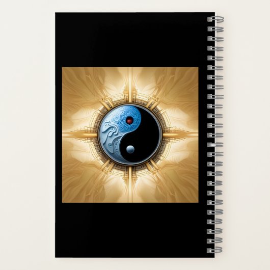 Reis naar de sprankelende diepten notitieboek (Achterkant)