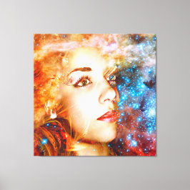 Reis naar de sterren canvas afdruk