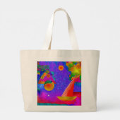 Reis naar de sterren Grote Canvas tas (Achterkant)