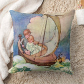 Reis naar de Vintage Fairyland Kussen (Deken)